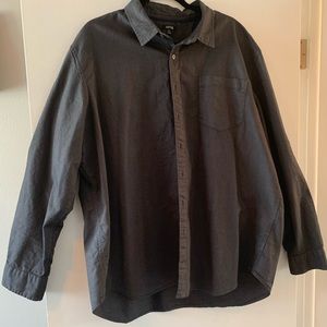 Apt 9 XXL blue button up shirt